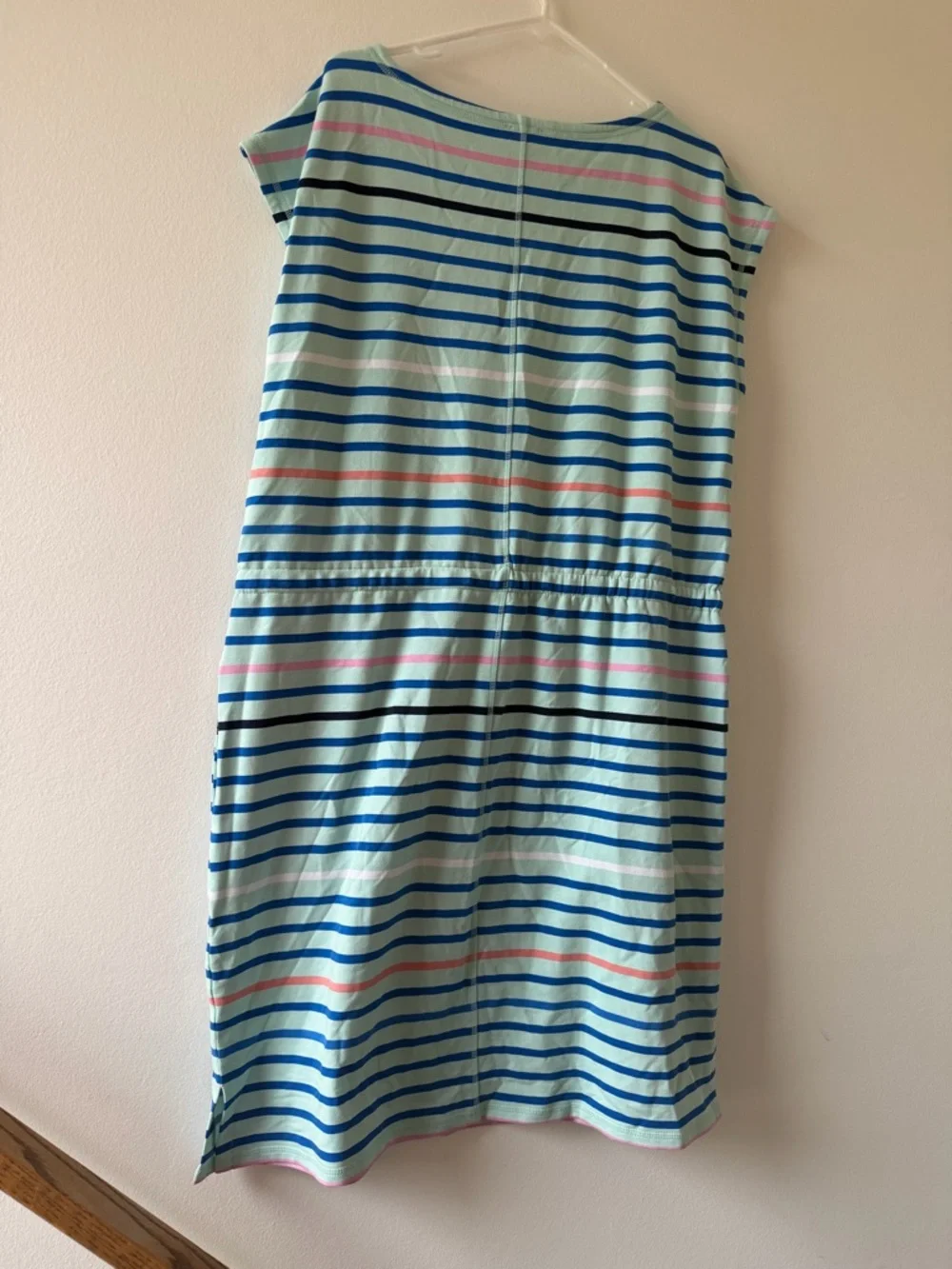 Talbots striped sleeveless dress, mint stripe - Picture 7 of 8
